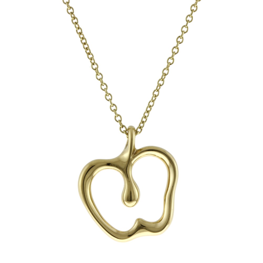 ティファニー アップル ネックレス ティファニー 18金 レディース TIFFANY&Co. 中古