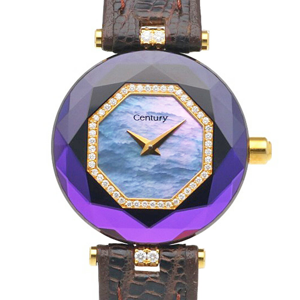 センチュリー タイムジェム 腕時計 時計 センチュリー 18金 クオーツ レディース 1年保証 CENTURY 中古