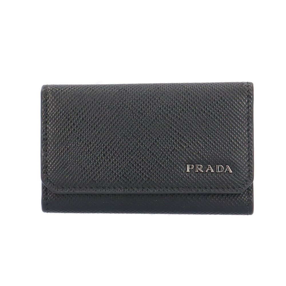 プラダ サフィアーノ キーケース プラダ レザー 2PG222 ユニセックス PRADA 中古