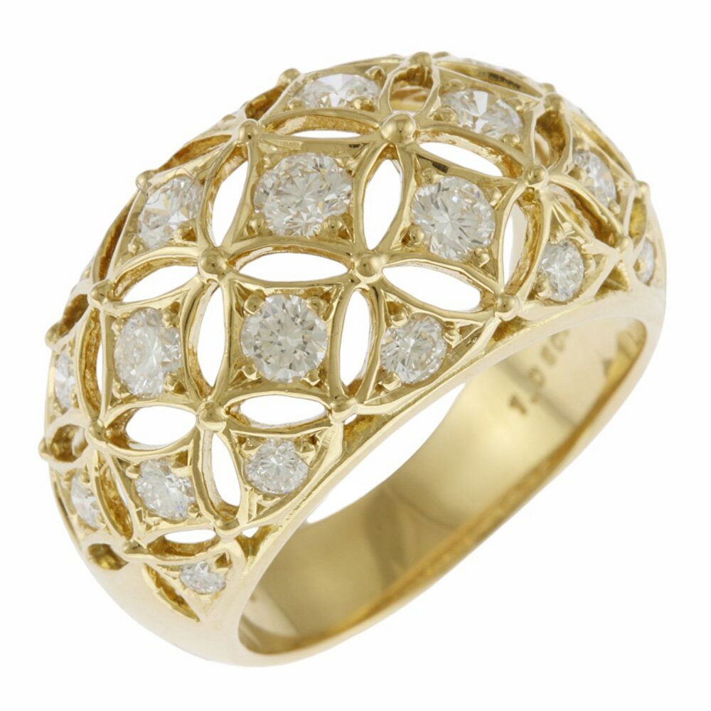 ミキモト リング 指輪 ミキモト 11号 18金 ダイヤモンド 1.08ct レディース MIKIMOTO 中古