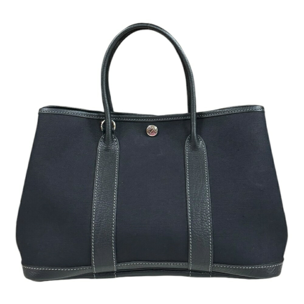 エルメス ガーデンパーティTPM ハンドバッグ エルメス キャンバス ブラック レディース HERMES 中古のサムネイル