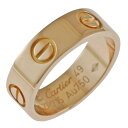 カルティエ ラブ リング 指輪 カルティエ 9号 18金 レディース CARTIER 中古
