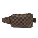 ルイヴィトン ジェロニモス ダミエ ボディバッグ ルイヴィトン ダミエキャンバス N51994 ブラウン メンズ LOUIS VUITTON 中古