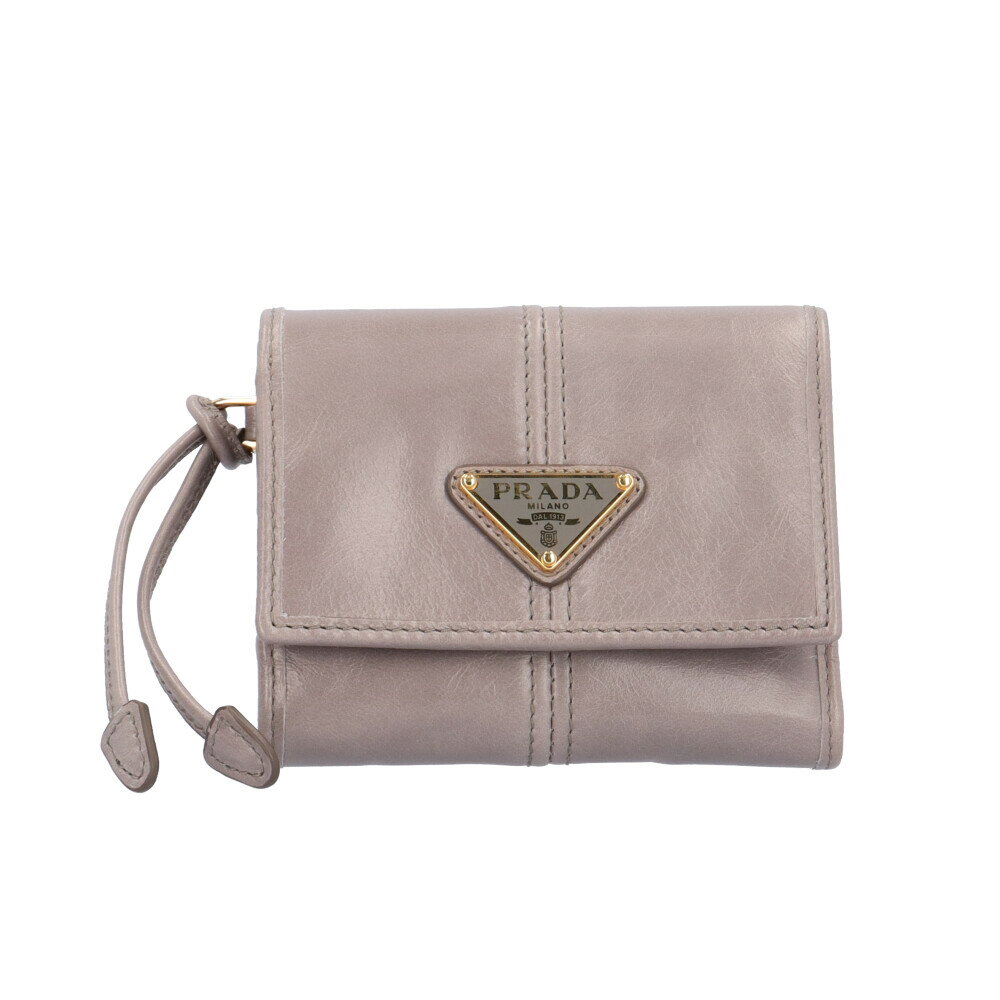 楽天市場】prada 三つ折り 財布(カラーグレー)(バッグ・小物 楽天市場】prada 三つ折り 財布(カラーグレー)(バッグ・小物
