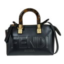 フェンディ バイザウェイ ミニ ショルダーバッグ フェンディ レザー 8BS067 ブラック レディース FENDI 中古2way