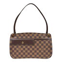 ルイヴィトン オーバーニュ ダミエ ショルダーバッグ ルイヴィトン ダミエキャンバス N51129 ブラウン レディース LOUIS VUITTON 中古