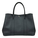 エルメス ガーデンパーティPM トートバッグ エルメス ネゴンダ ブラック レディース HERMES 中古