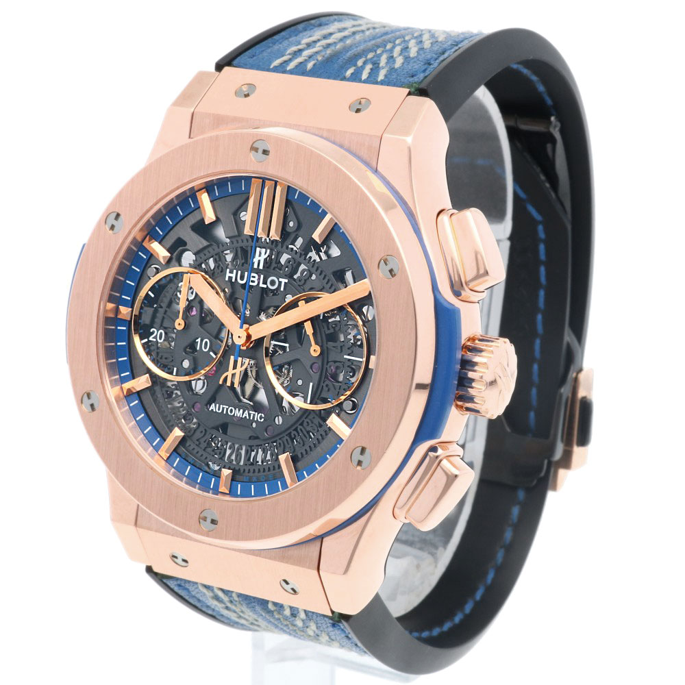 ウブロ クラシックフュージョン アエロフュージョン 腕時計 時計 ウブロ 18金 自動巻き メンズ 1年保証 HUBLOT 中古クロノグラフ