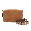 フェンディ ズッカ ショルダーバッグ フェンディ スウェード 7M0299 ブラウン レディース FENDI 中古
