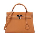 エルメス ケリー32 ショルダーバッグ エルメス トリヨンクレマンス ブラウン レディース HERMES 中古2way