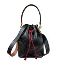 フェンディ モントレゾール ショルダーバッグ フェンディ レザー 8BT309 ブラック レディース FENDI 中古2way