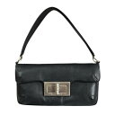 シャネル チョコバー 2.55 ショルダーバッグ シャネル レザー ブラック レディース CHANEL 中古
