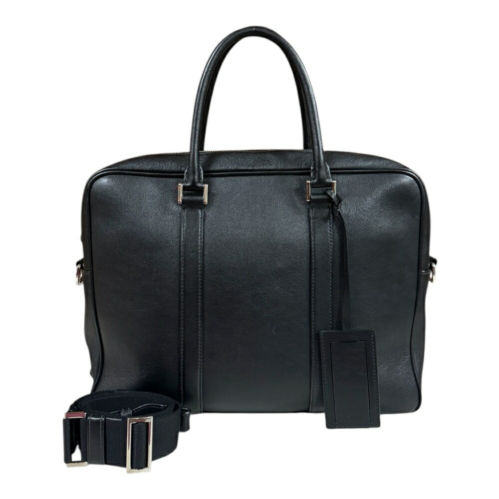 美品 PRADA 付属品付き ビジネスバッグ 2VE011 サフィアーノ 紺 brb10000000140681-1.jpg