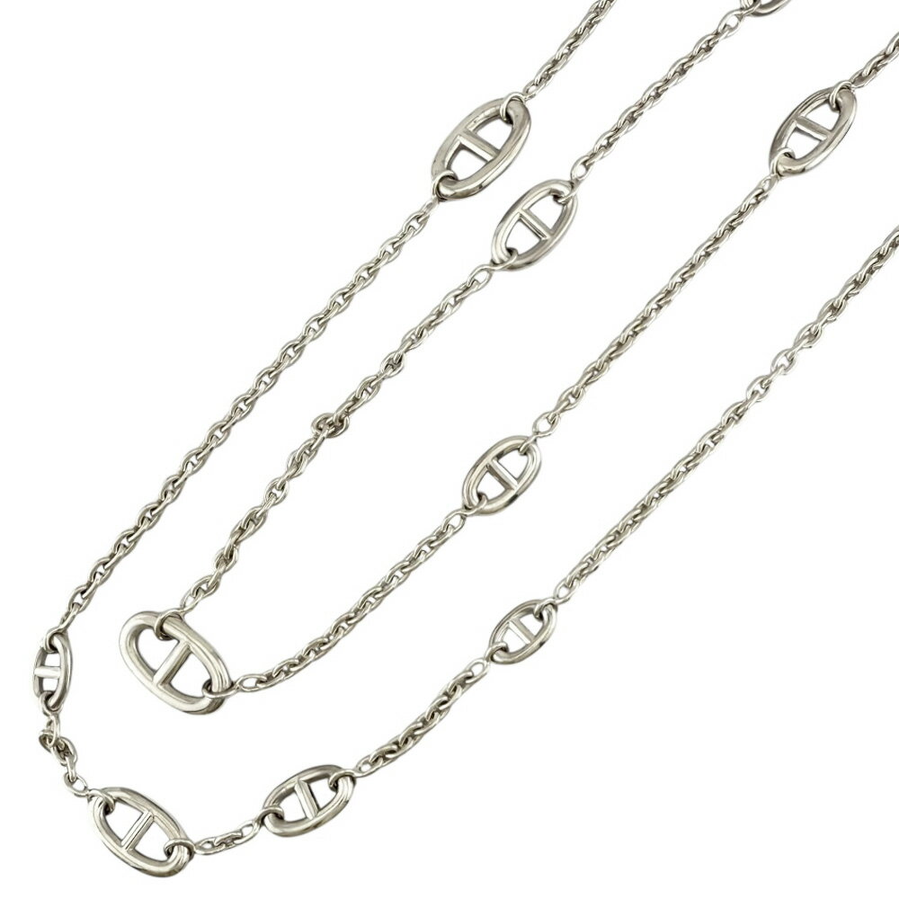 Rakuten - エルメス ファランドール シェーヌダンクル ネックレス エルメス シルバー925 ユニセックス HERMES 中古