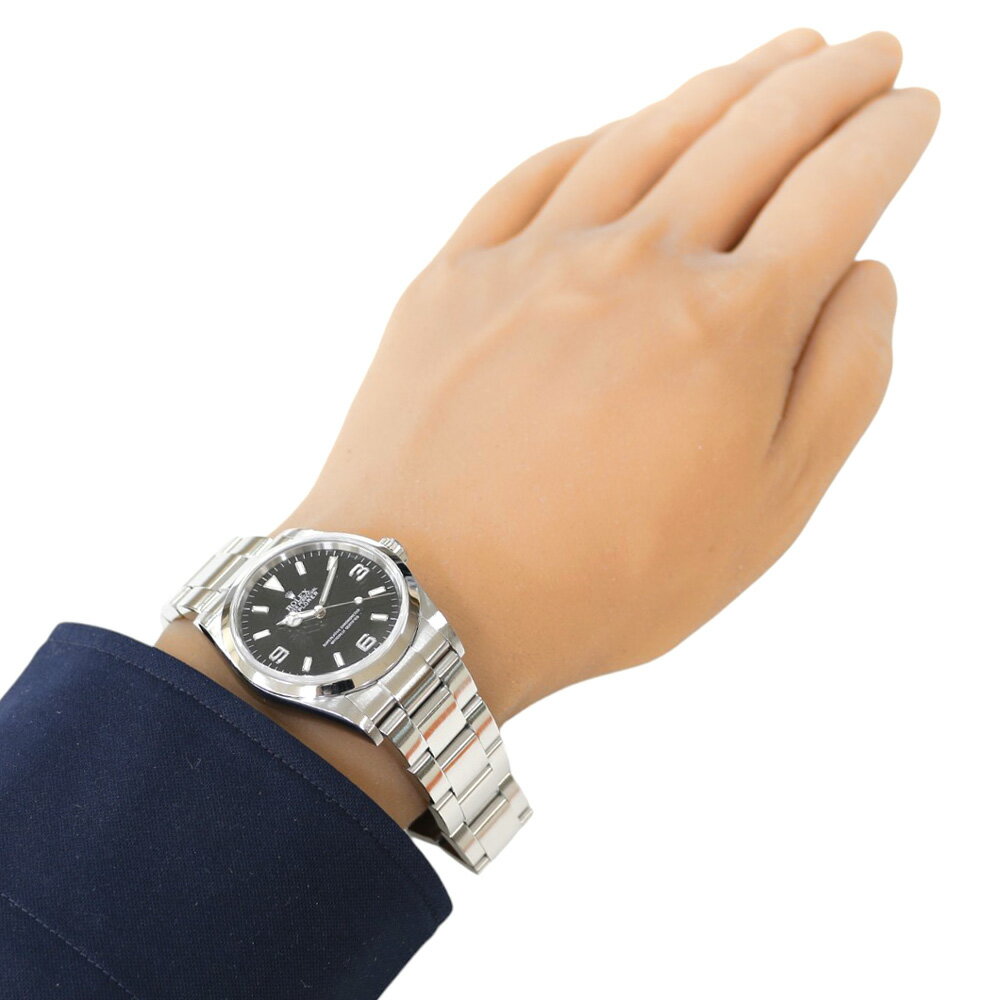 ロレックス エクスプローラー1 オイスターパーペチュアル 腕時計 時計 ロレックス ステンレススチール 114270 自動巻き メンズ 1年保証 ROLEX 中古D番 2005年式