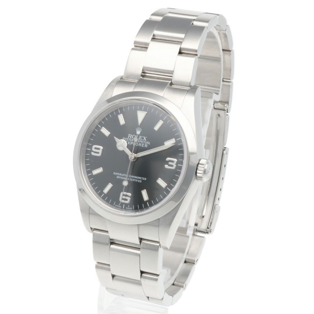 ロレックス エクスプローラー1 オイスターパーペチュアル 腕時計 時計 ロレックス ステンレススチール 114270 自動巻き メンズ 1年保証 ROLEX 中古D番 2005年式