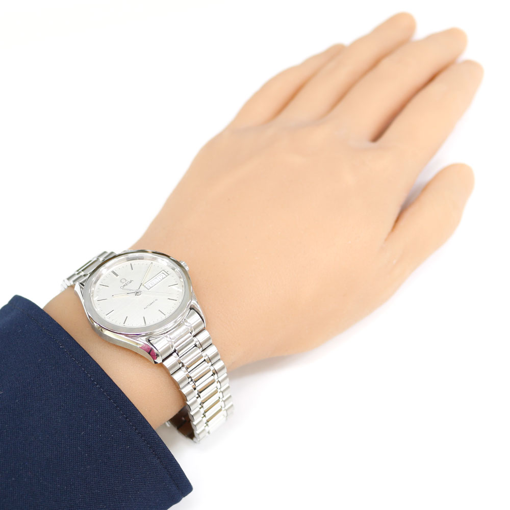 オメガ シーマスター 腕時計 時計 オメガ ステンレススチール 自動巻き メンズ 1年保証 OMEGA 中古中国語カレンダー オーバーホール済