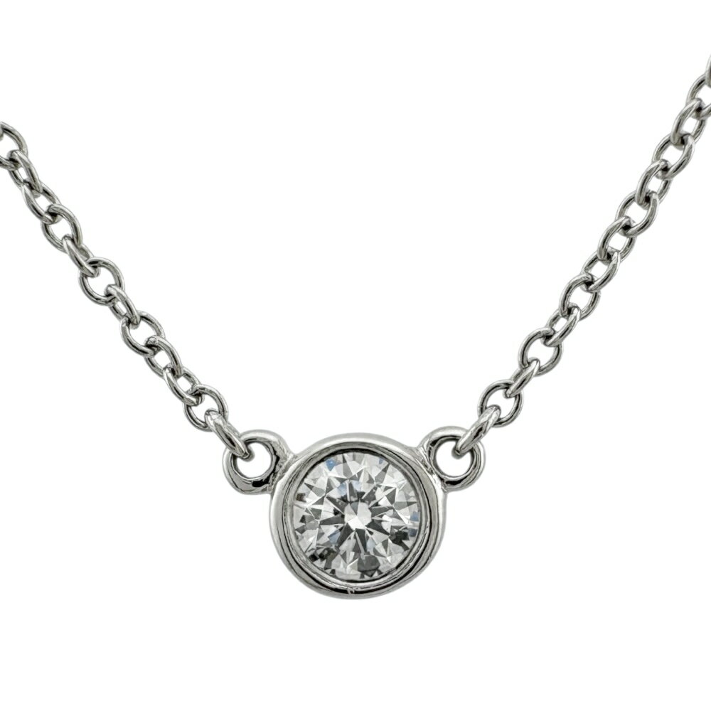 ティファニー バイザヤード 約0.14ct ネックレス ティファニー Pt950プラチナ ダイヤモンド レディース TIFFANY&Co. 中古のサムネイル