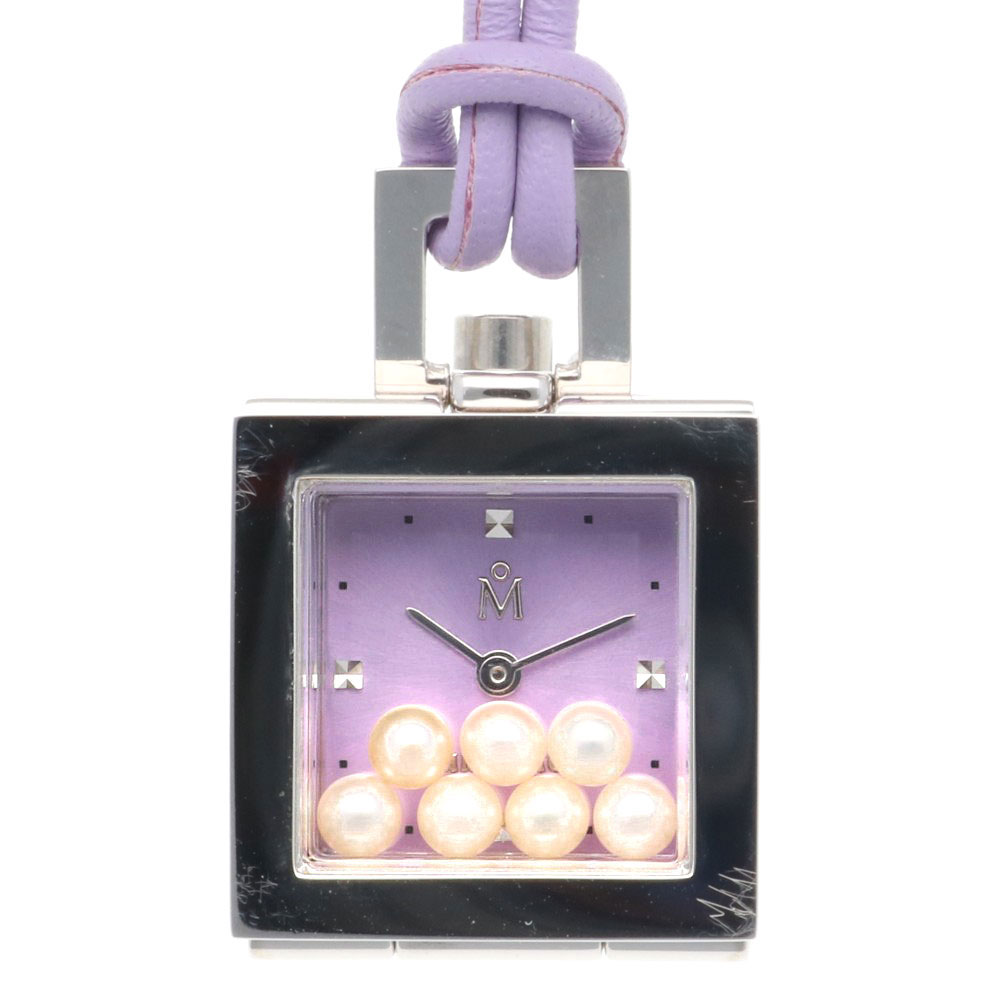 ミキモト 懐中時計 ミキモト ステンレススチール クオーツ レディース MIKIMOTO 中古ペンダントウォッチ ネックレス