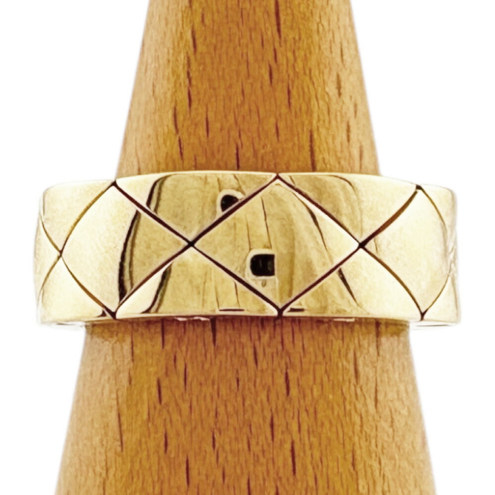 シャネル マトラッセ キルティング ロゴ リング 指輪 シャネル 10.5号 18金 レディース CHANEL 中古のサムネイル