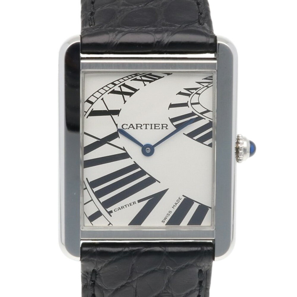 カルティエ タンクソロLM インデックスアニメーション 腕時計 時計 カルティエ ステンレススチール 316..