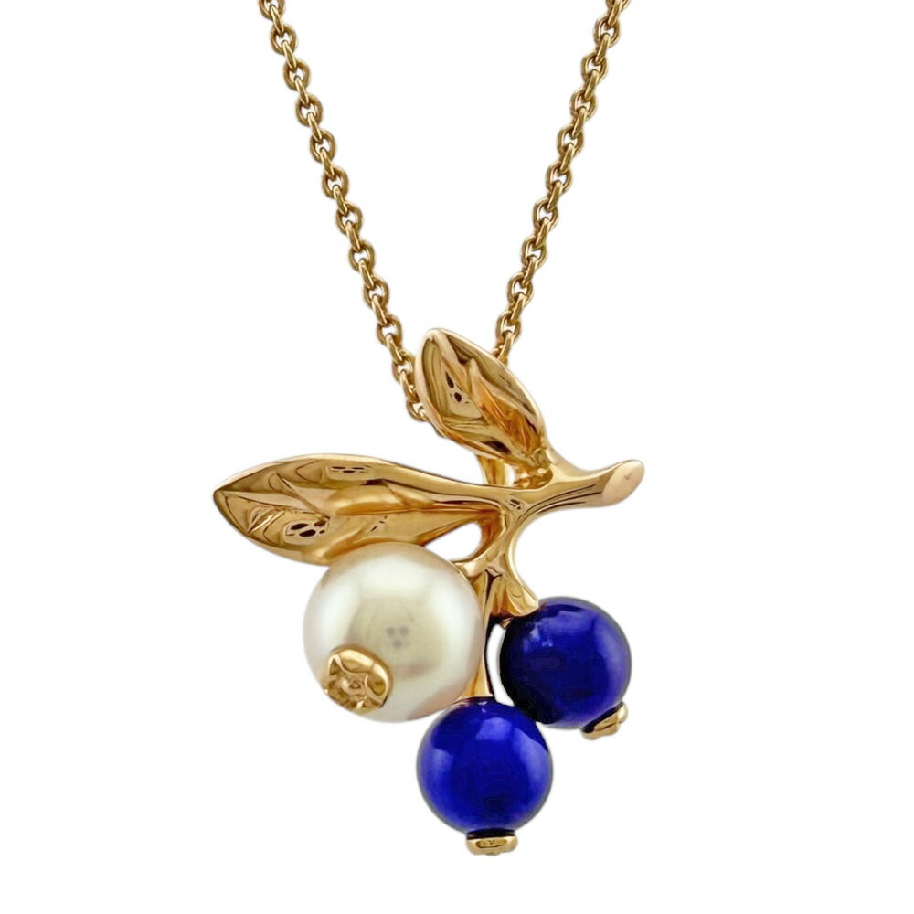 Rakuten - ミキモト ミキモト ネックレス ミキモト 18金 アコヤパール ラピスラズリ レディース MIKIMOTO 中古2WAY ブローチ