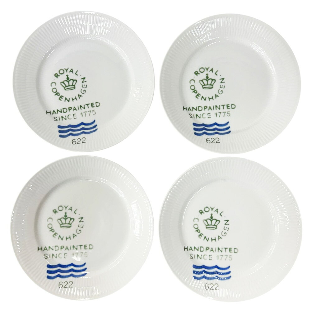 ロイヤルコペンハーゲン フルーテッド シグネチャー プレート トレーその他 ロイヤルコペンハーゲン ユニセックス Royal Copenhagen 中古4枚セット 皿 食器