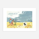 MOOMIN ムーミン Postery ポスター Summer in the Moominvalley ミニポスター 北欧 スウェーデン 可愛い おしゃれ インテリアアート