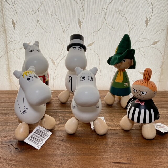 MOOMIN ムーミン グッズ ツボ押し人形 PUULELUT プーレルット つぼ押し フィンランド 北欧 置物 白樺 ハンドメイド ムーミンパパ ムーミンママ フローレン スナフキン リトルミイ 可愛い プレゼント ギフト 誕生日 母の日