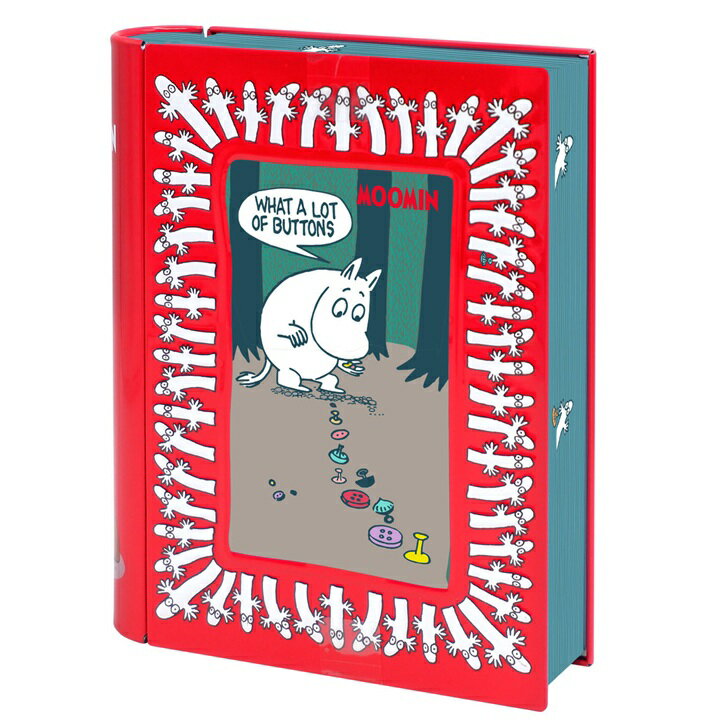 MOOMIN ムーミン ブックティン クッキー チョコレート ブリキ缶 小物入れ お菓子 スイーツ 北欧 可愛い プレゼント 誕生日 クリスマス Xmasのサムネイル
