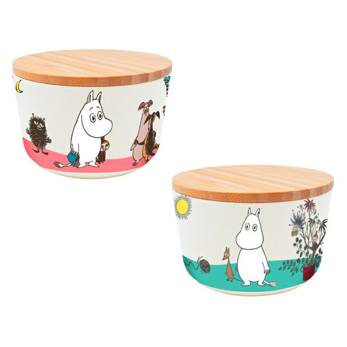 MOOMIN ムーミン スプリング バンブーコンテナ バンブーファイバー コンテナ 小物入れ 可愛い かわいい 北欧 お菓子 スイーツ プレゼント ギフト 誕生日 母の日のサムネイル
