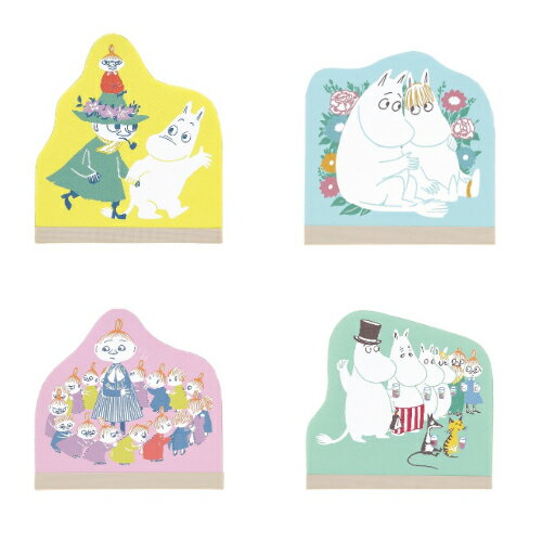 MOOMIN ムーミン グッズ ダイカットメモ ピンク ブルー イエロー グリーン 花柄 かわいい おしゃれ 文房具 ステーショナリー 北欧 プレゼント プチギ...