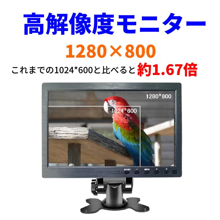 モバイルモニター ミラーリング 高画質 10.1インチ IPS液晶 小型 LEDバックライト モバイルディスプレイ ゲーミングモニター デュアルディスプレイ スマホ Android iPhone iPad 1年保証 日本語説明書 送料無料 2