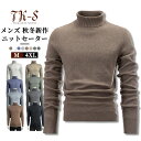 M~4XL ニットセーター メンズ 7色展開 ハイネック 裏起毛 トップス ニット スリム ニットソー 裏ボア 無地 柔らかい きれいめ 冬 冬服 秋 冬 トッ...
