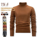 M~4XL ニットセーター メンズ ウールニット ハイネックトップス ニット スリム ニットソー タートルネック 無地 柔らかい きれいめ 秋 冬 トップス 長...