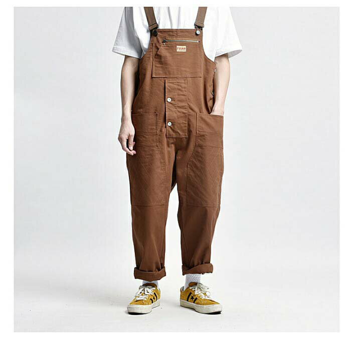 オーバーオール 作業着 オーバーオール メンズオーバーオール Overalls men 作業服 ゆったりサロペットcargo pantsマルチポケット作業ズボン アウトドア 多機能 ロングパンツ ミリタリー ズボン ロング丈 人気 おしゃれメンズ カジュアル 旅行 通勤通学