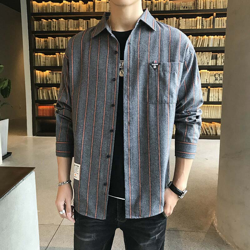 【限定セール】M-4XL チェックシャツ カジュアルシャツ メンズ 長袖シャツ 春服 秋服 オシャレ シャツ 長袖シャツ 春 無地長袖カジュアルスリムフィットシャツ春 メンズ ポケット付きM L LL 3L 4L 5L