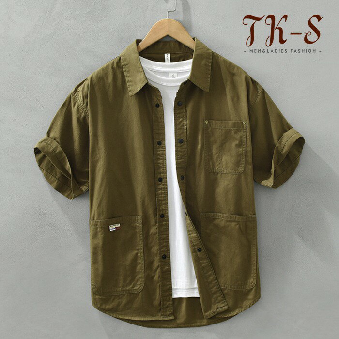 【限定sale】M-3XL 半袖シャツ メンズ カジュアル バンドカラーシャツ スリム 春 夏 綿 メンズ シャツワイシャツ 半袖 無地 男性 夏服 ゆったり 快適な 柔らかい メンズ 服 オシャレ お洒落