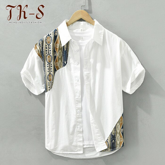 【限定セール】M-3XL 半袖シャツ メンズ カジュアルシャツ 開襟シャツ レギュラーカラーシャツ 