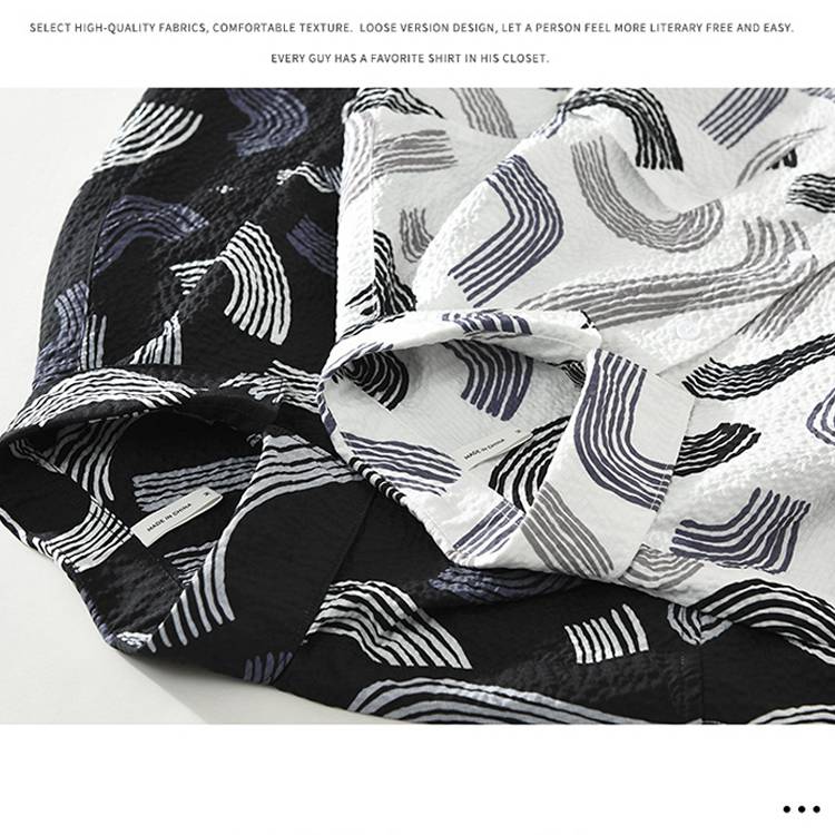 M-3XL カジュアルシャツ メンズ 半袖シャツ 開襟シャツ 夏物 春 夏 プリント 柄 ポリエステル 個性的 メンズ エンボス 立体 3D 7分袖 男性 ゆったり 快適な 柔らかい ワイシャツ オシャレ お洒落 通気性 快適 父の日 プレゼント mms TK-S