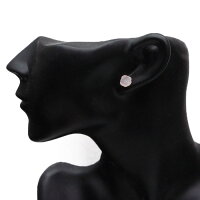 18金ローズクォーツ薔薇ピアス18KK18花びらフラワーデザイン花バラばらピンク【レディースピアスアクセサリージュエリーかわいいシンプル】