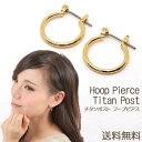 フープ ピアス(シンプル 外径16mm) チタンポスト 金属アレルギー 安心 アレルギーフリー リング 輪 【レディース アクセサリー カジュアル かわいい 大...