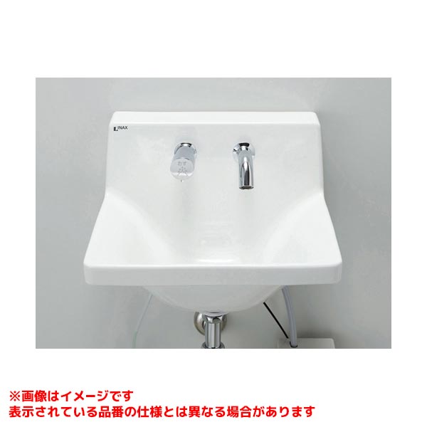 【L-A951KA2F/BW1】 《TKF》 リクシル ハイバックガード洗面器(Mサイズ・混合水栓100V・床給水・水石けん手動) ωη0