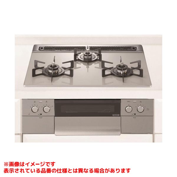 【N3WU5PWAP2STE】 《TKF》 ノーリツ ビルトインコンロ ネスト 60cm ムーンシルバーガラストップ ブラックホーローごとく ωα0