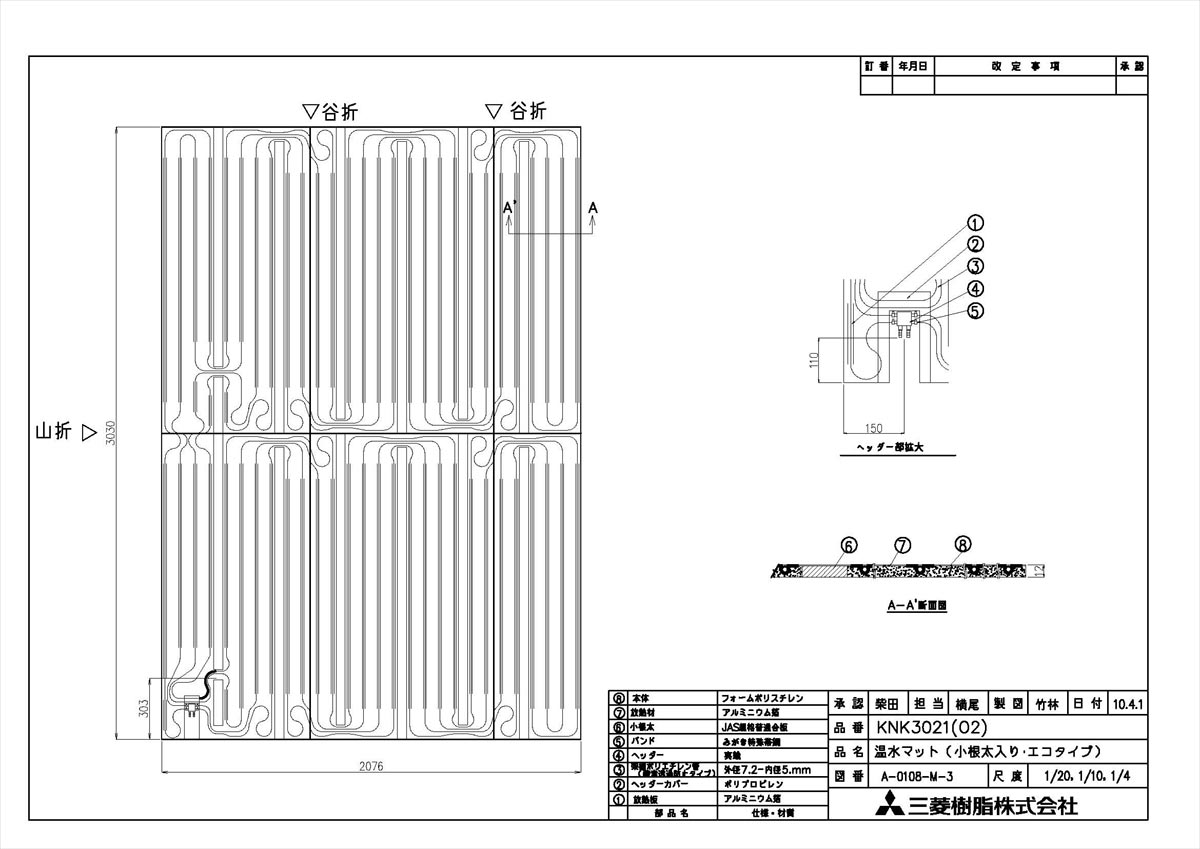 メーカー希望小売価格はメーカーカタログに基づいて掲載しています品名コード:25-3487シリーズ名:KNKシリーズ商品名:O2ストップ温水マット型式名:KNK3021C仕向先名:リンナイ販売開始日:2012/11/01