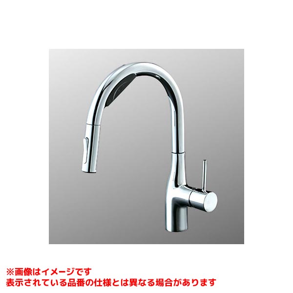  《TKF》 KVK ビルトイン浄水器用シングルシャワー付混合栓(Wセンサー付)(eレバー) 撥水 ωζ0
