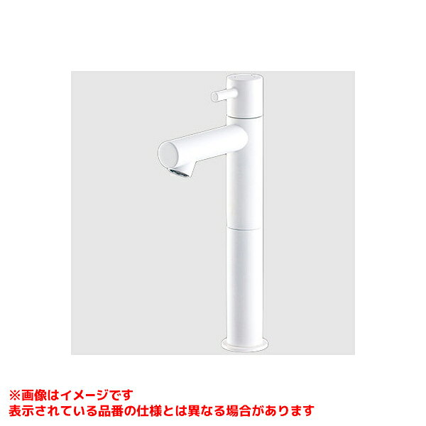 【KL180D22M4】 《TKF》 KVK 立水栓（単水栓）ロングボディ マットホワイト ωζ0