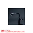 【KM6111DECM5】 《TKF》 KVK シングルシャワー付混合栓(センサー付)(eレバー) 電池 マットブラック ωζ0
