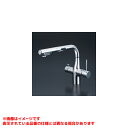【KM6131SCECHS】 《TKF》 KVK ビルトイン浄水器用シングルシャワー付混合栓(センサー付)(eレバー)撥水 ωζ0