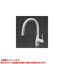 【KM6061ZVECM4】 《TKF》 KVK シングルレバー式シャワー付混合栓(eレバー・回転規制)マットホワイト ωζ0
